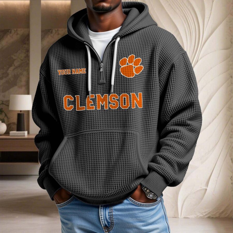 Clemson Tigers Waffelstrick-Hoodie – Bild 2