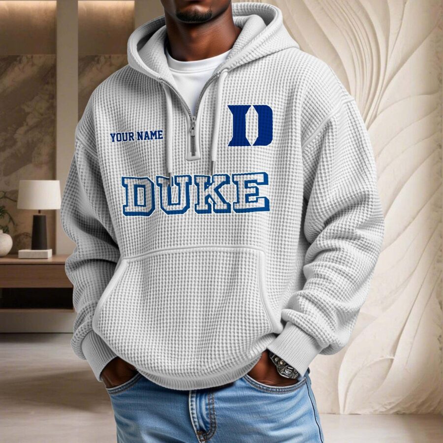 Duke Blue Devils Waffelstrick-Hoodie – Bild 3