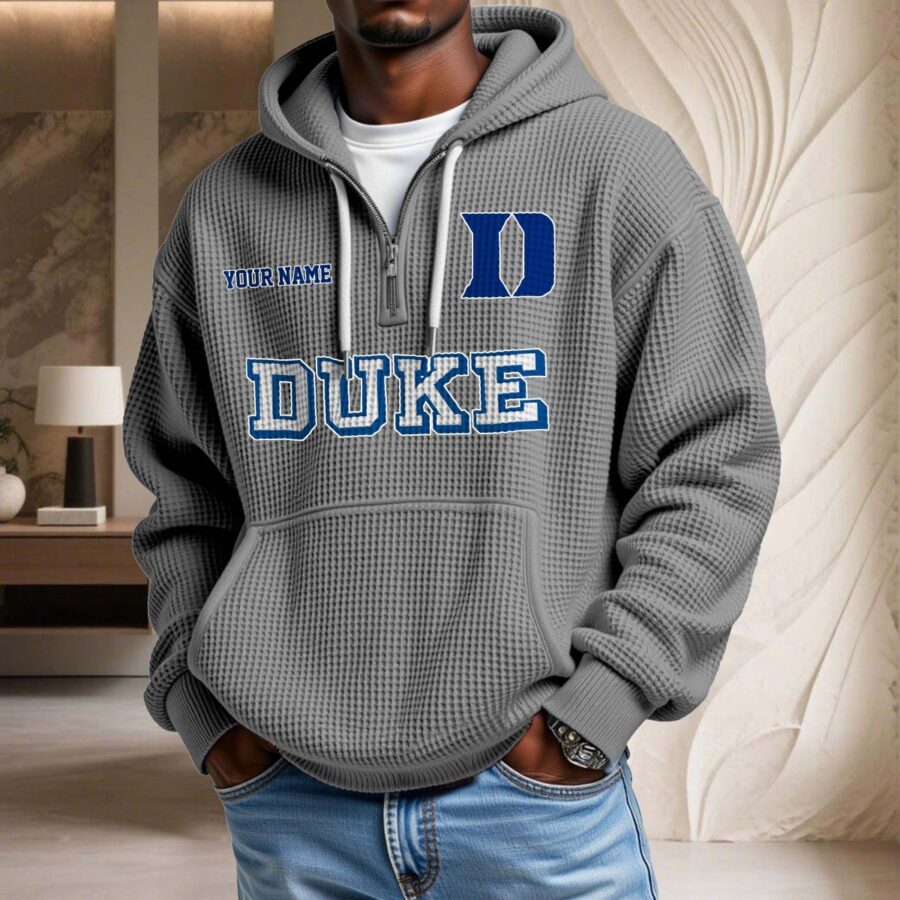 Duke Blue Devils Waffelstrick-Hoodie – Bild 7