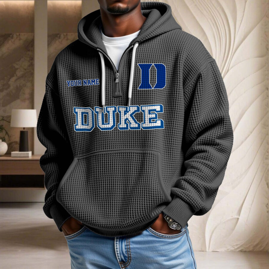 Duke Blue Devils Waffelstrick-Hoodie – Bild 2