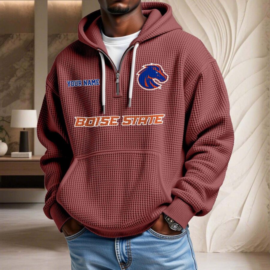 Boise State Broncos Waffelstrick-Hoodie – Bild 3