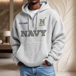 Navy Midshipmen Waffelstrick-Hoodie