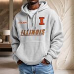Illinois Fighting Illini Waffelstrick-Hoodie