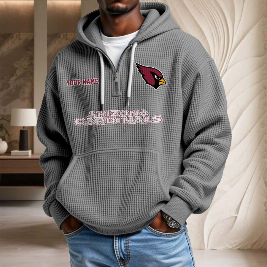 Arizona Cardinals Waffelstrick-Hoodie – Bild 6