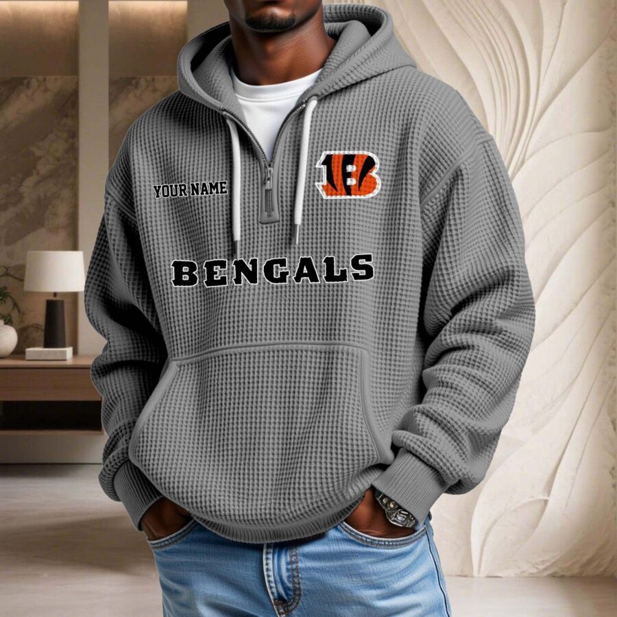 Cincinnati Bengals Waffelstrick-Hoodie – Bild 6
