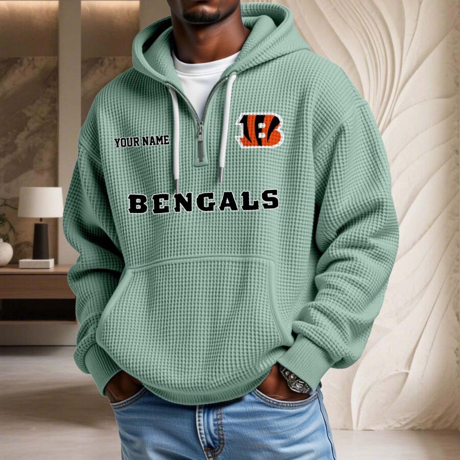 Cincinnati Bengals Waffelstrick-Hoodie – Bild 8