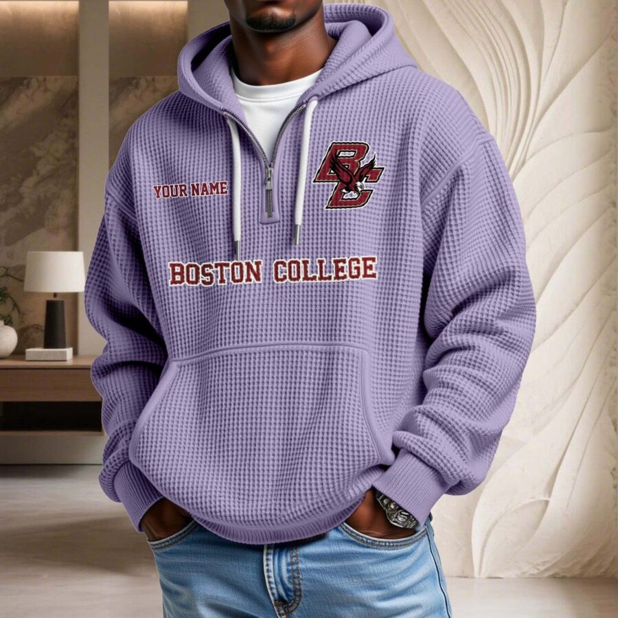 Boston College Eagles Waffelstrick-Hoodie – Bild 10