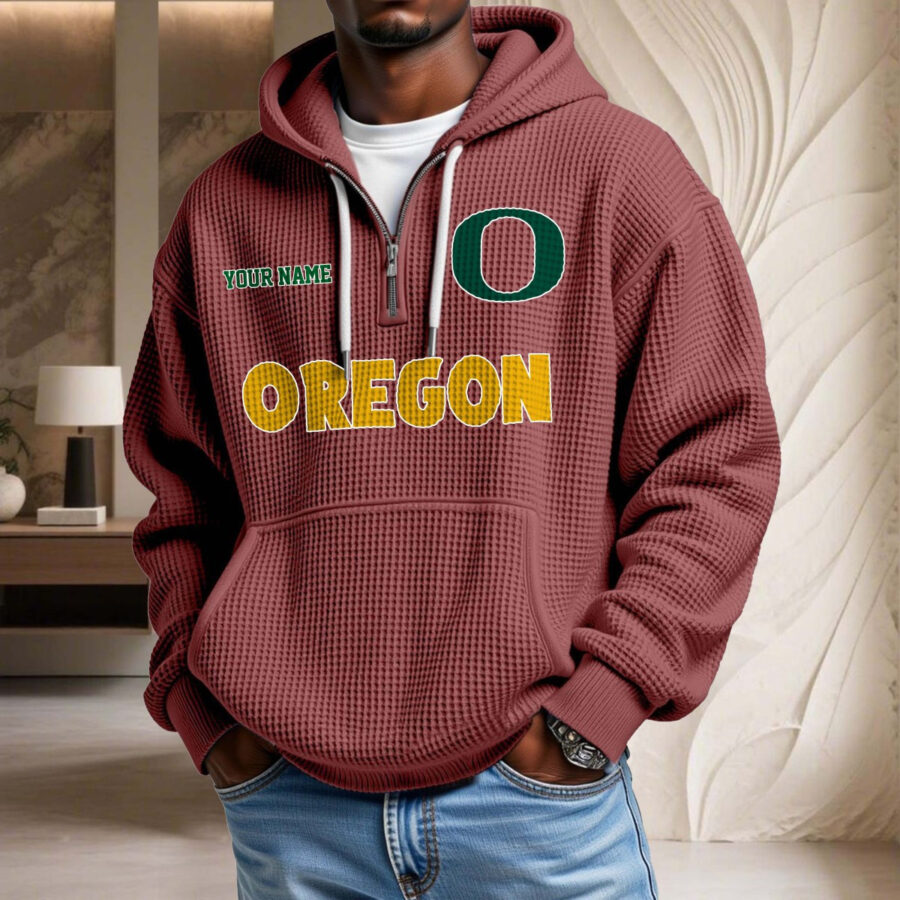 Oregon Ducks Waffelstrick-Hoodie – Bild 3