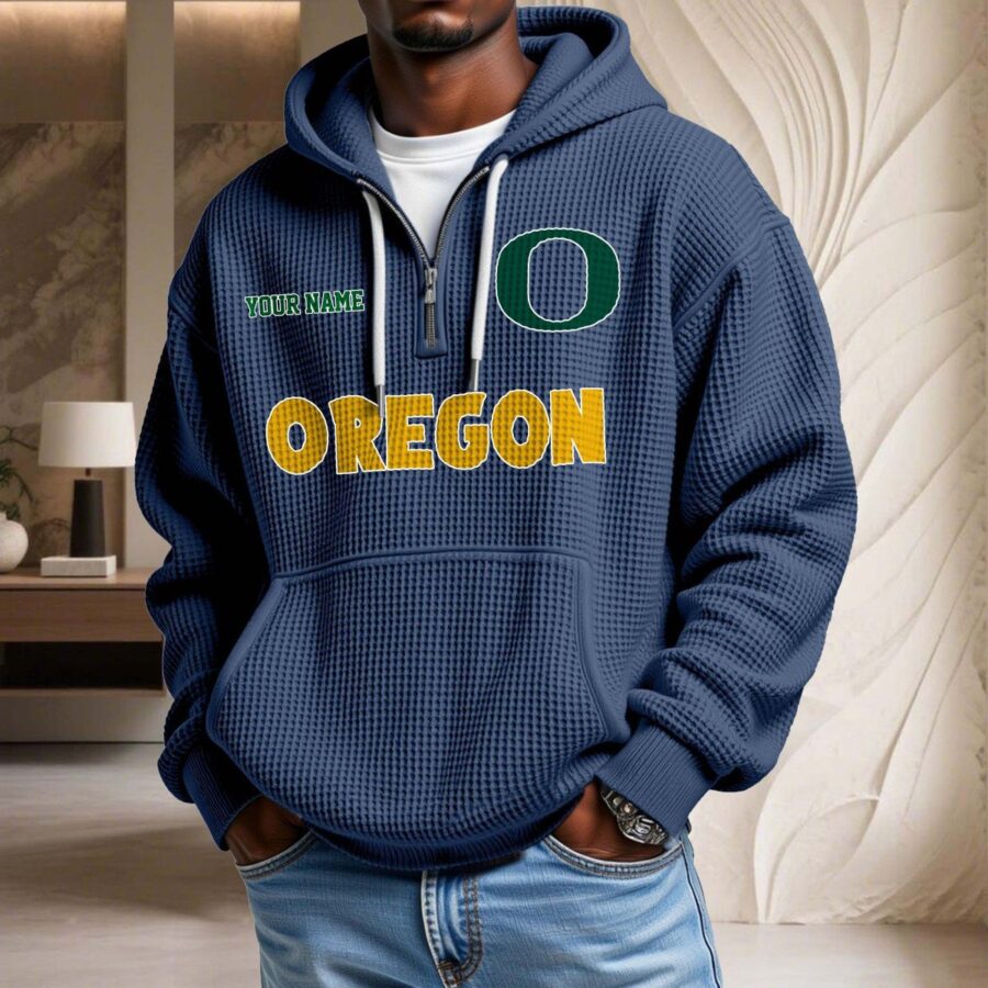 Oregon Ducks Waffelstrick-Hoodie – Bild 4