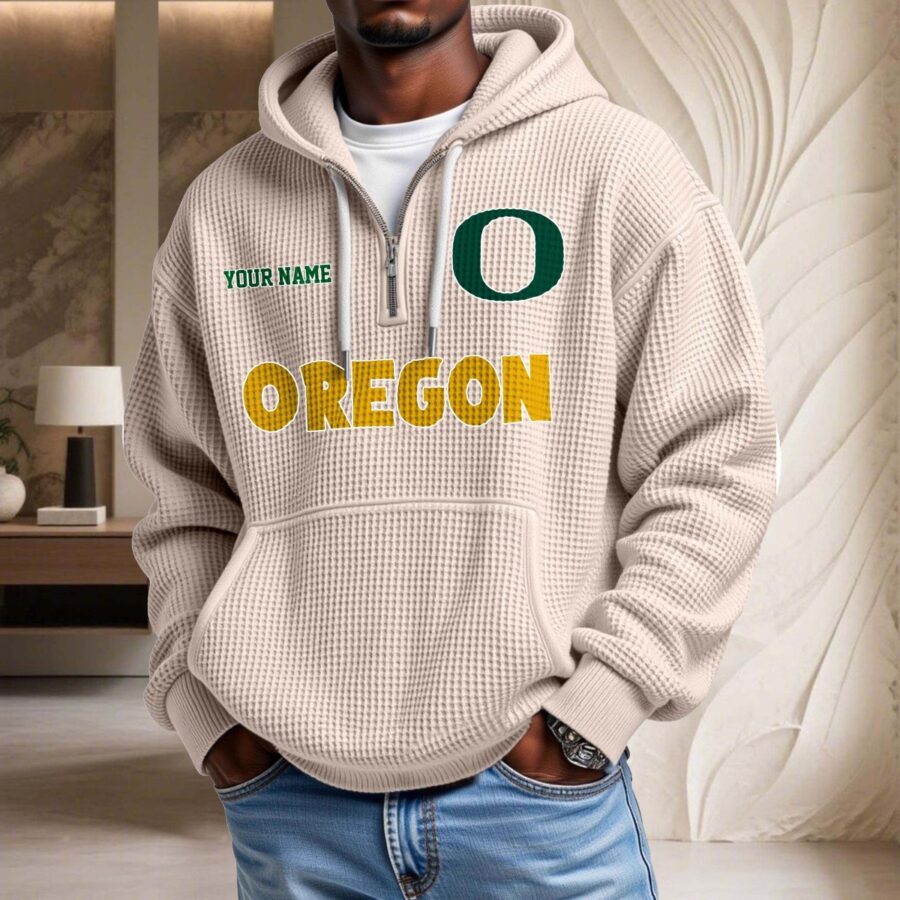 Oregon Ducks Waffelstrick-Hoodie – Bild 5