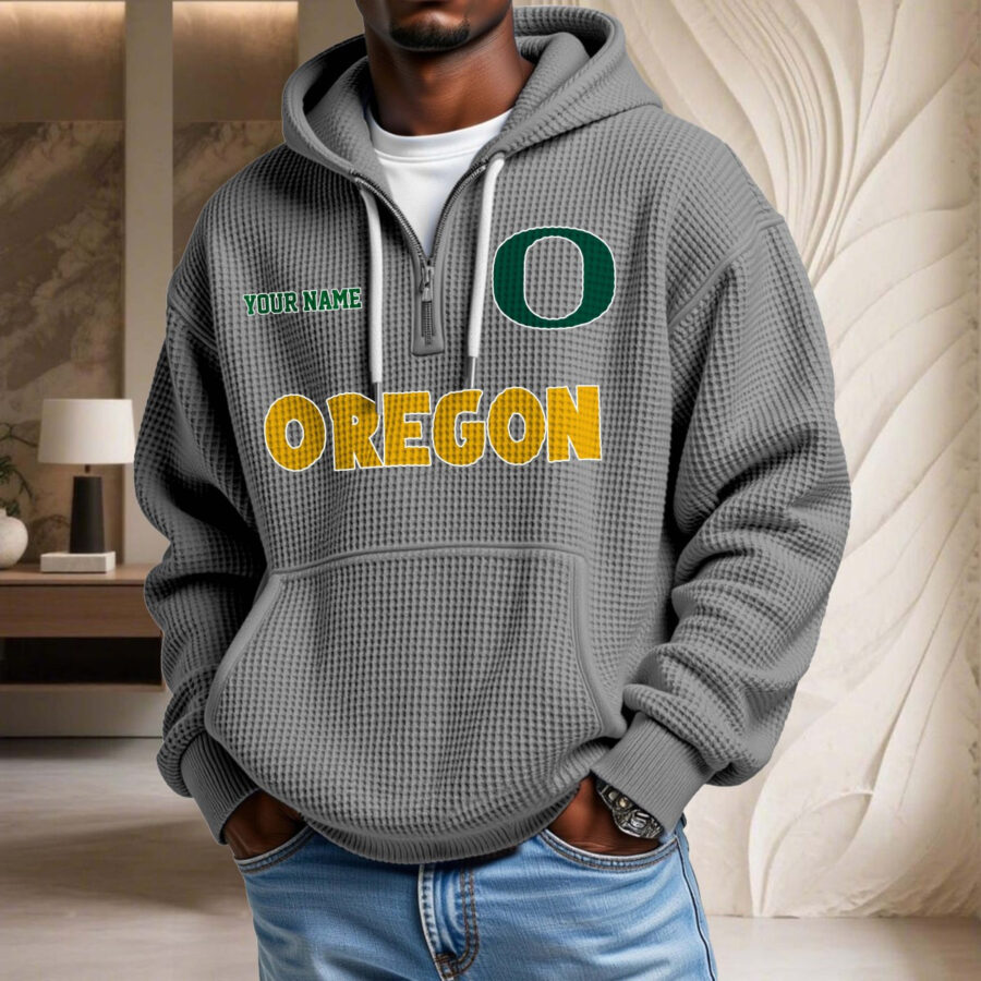 Oregon Ducks Waffelstrick-Hoodie – Bild 6