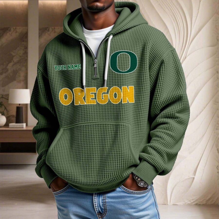 Oregon Ducks Waffelstrick-Hoodie – Bild 9