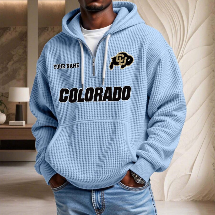 Colorado Buffaloes Waffelstrick-Hoodie – Bild 7