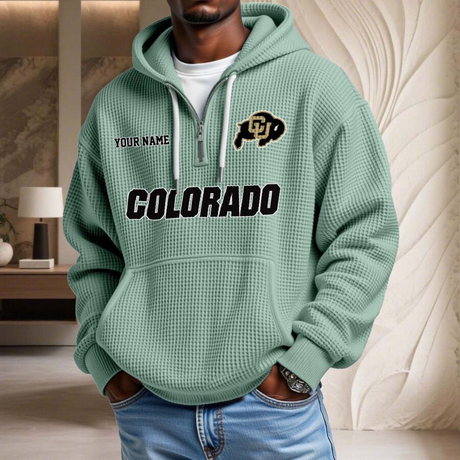 Colorado Buffaloes Waffelstrick-Hoodie – Bild 8