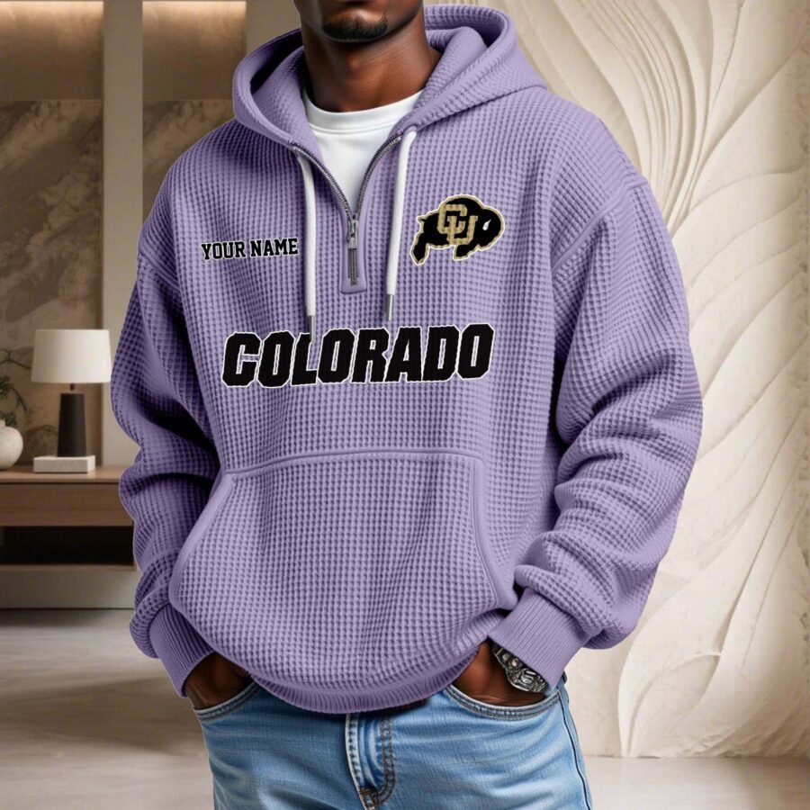 Colorado Buffaloes Waffelstrick-Hoodie – Bild 10