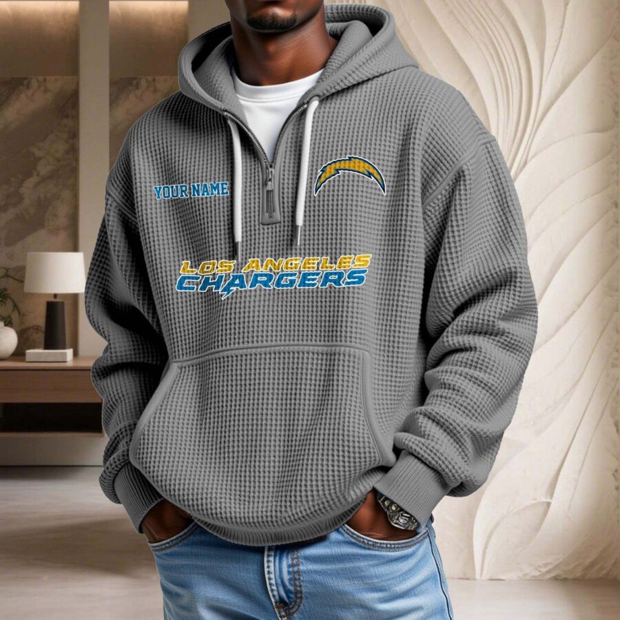 Los Angeles Chargers Waffelstrick-Hoodie – Bild 6