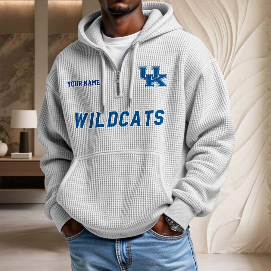 Kentucky Wildcats Waffelstrick-Hoodie – Bild 3