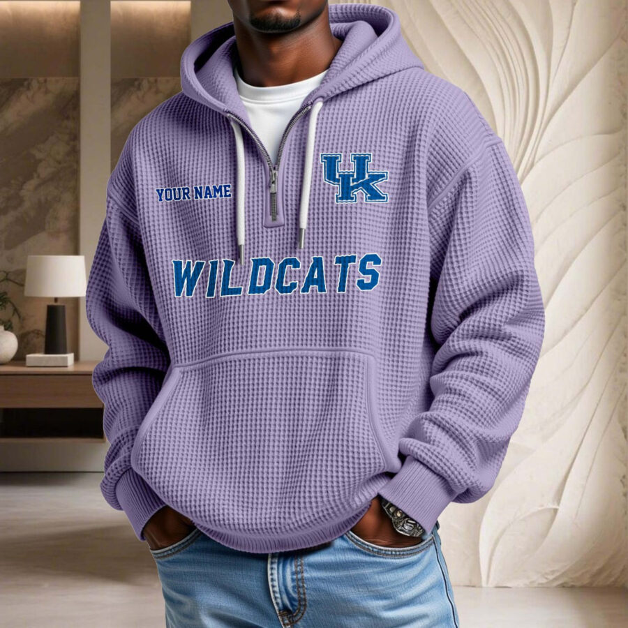 Kentucky Wildcats Waffelstrick-Hoodie – Bild 10