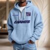 New York Giants Waffelstrick-Hoodie