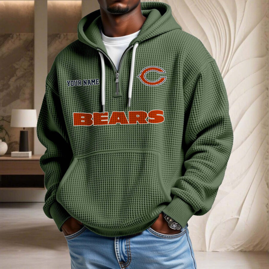 Chicago Bears Waffelstrick-Hoodie – Bild 9