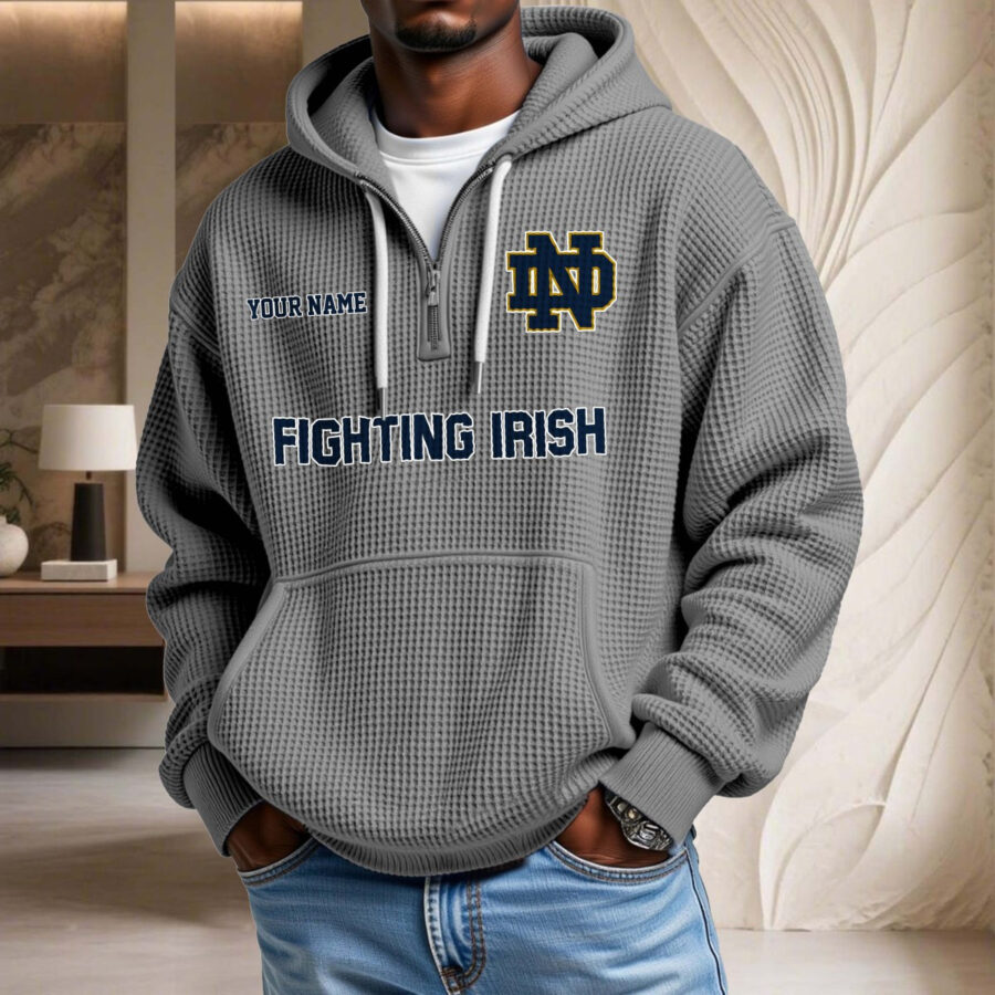 Notre Dame Fighting Irish Waffelstrick-Hoodie – Bild 6