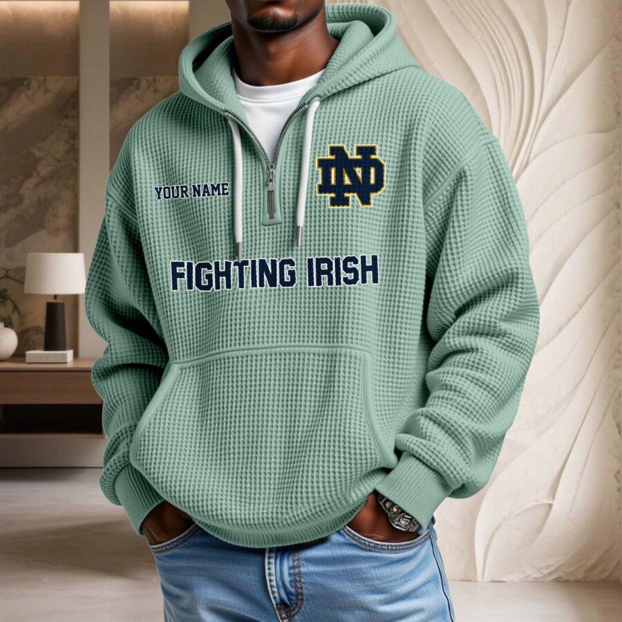 Notre Dame Fighting Irish Waffelstrick-Hoodie – Bild 8