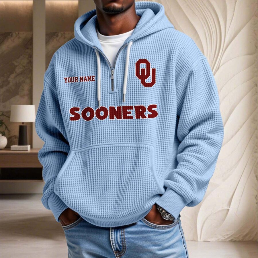Oklahoma Sooners Waffelstrick-Hoodie – Bild 7