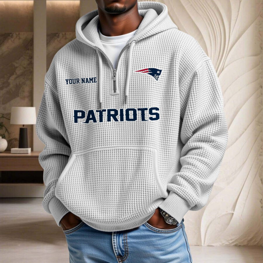 New England Patriots Waffelstrick-Hoodie – Bild 3