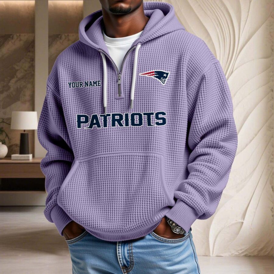 New England Patriots Waffelstrick-Hoodie – Bild 10