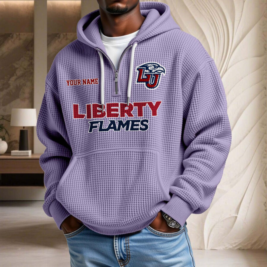 Liberty Flames Waffelstrick-Hoodie – Bild 10