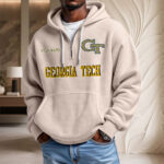 Georgia Tech Yellow Jackets Waffelstrick-Hoodie