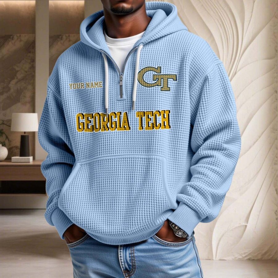 Georgia Tech Yellow Jackets Waffelstrick-Hoodie – Bild 7