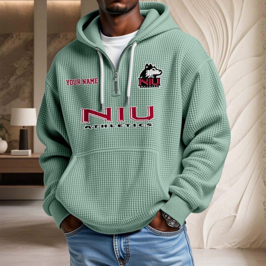 Northern Illinois Huskies Waffelstrick-Hoodie – Bild 8
