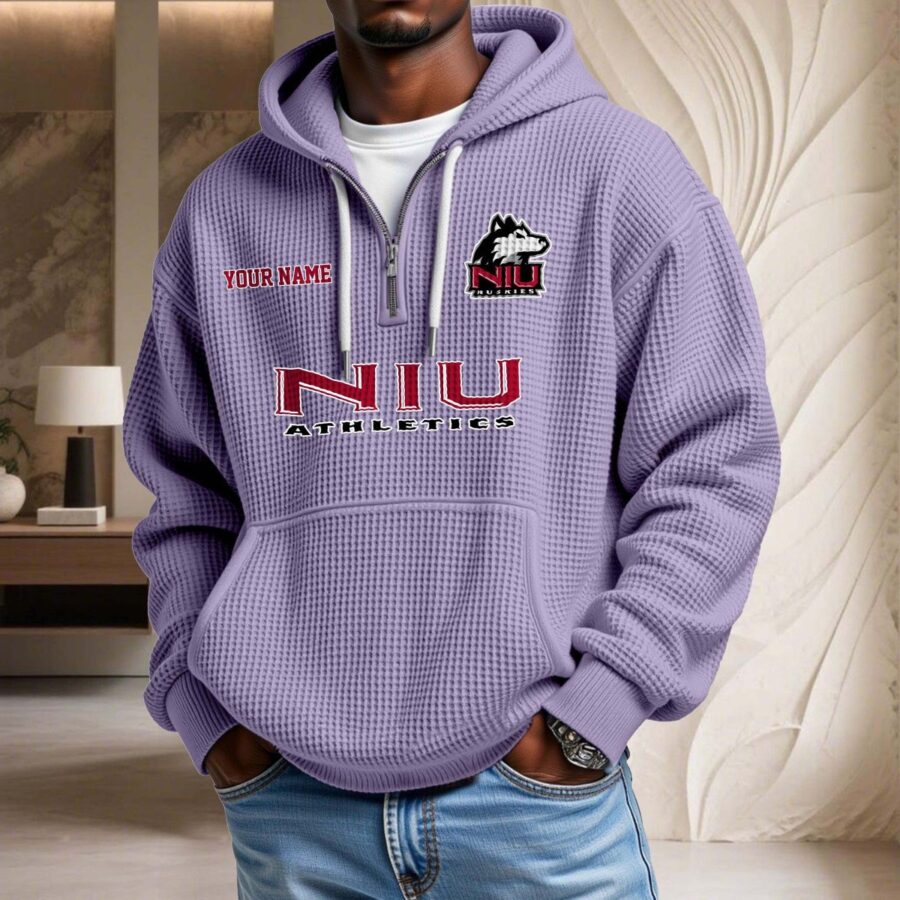 Northern Illinois Huskies Waffelstrick-Hoodie – Bild 10