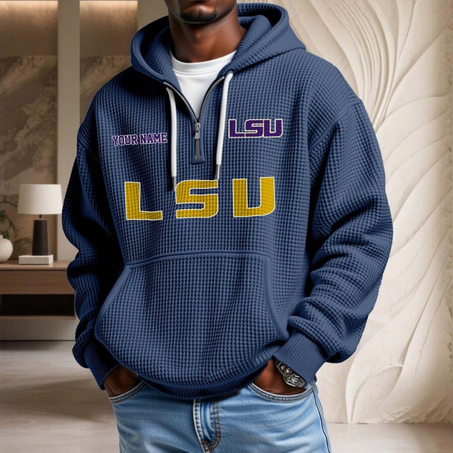 Lsu Tigers Waffelstrick-Hoodie – Bild 4