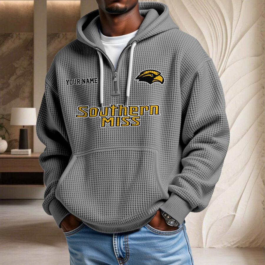 Southern Miss Golden Eagles Waffelstrick-Hoodie – Bild 6