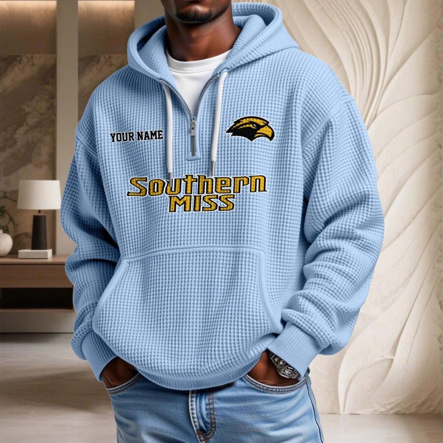 Southern Miss Golden Eagles Waffelstrick-Hoodie – Bild 7