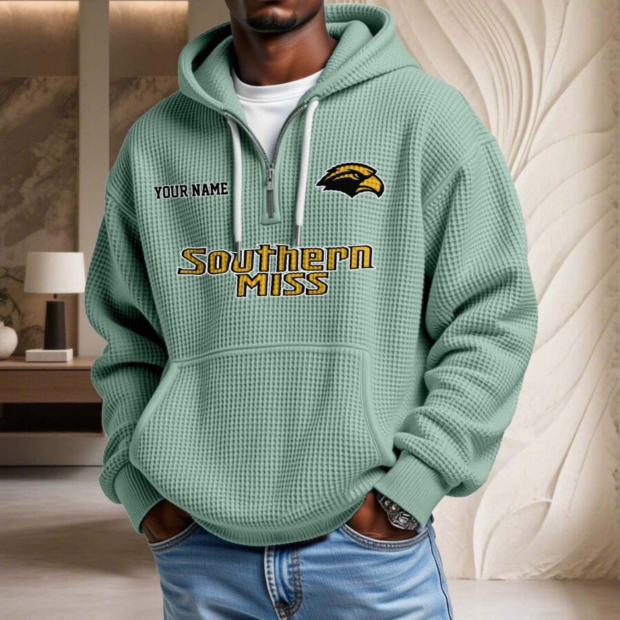 Southern Miss Golden Eagles Waffelstrick-Hoodie – Bild 8