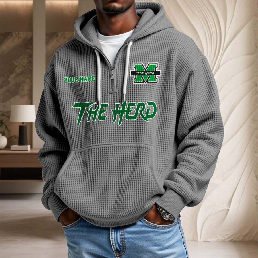 Marshall Thundering Herd Waffelstrick-Hoodie – Bild 7