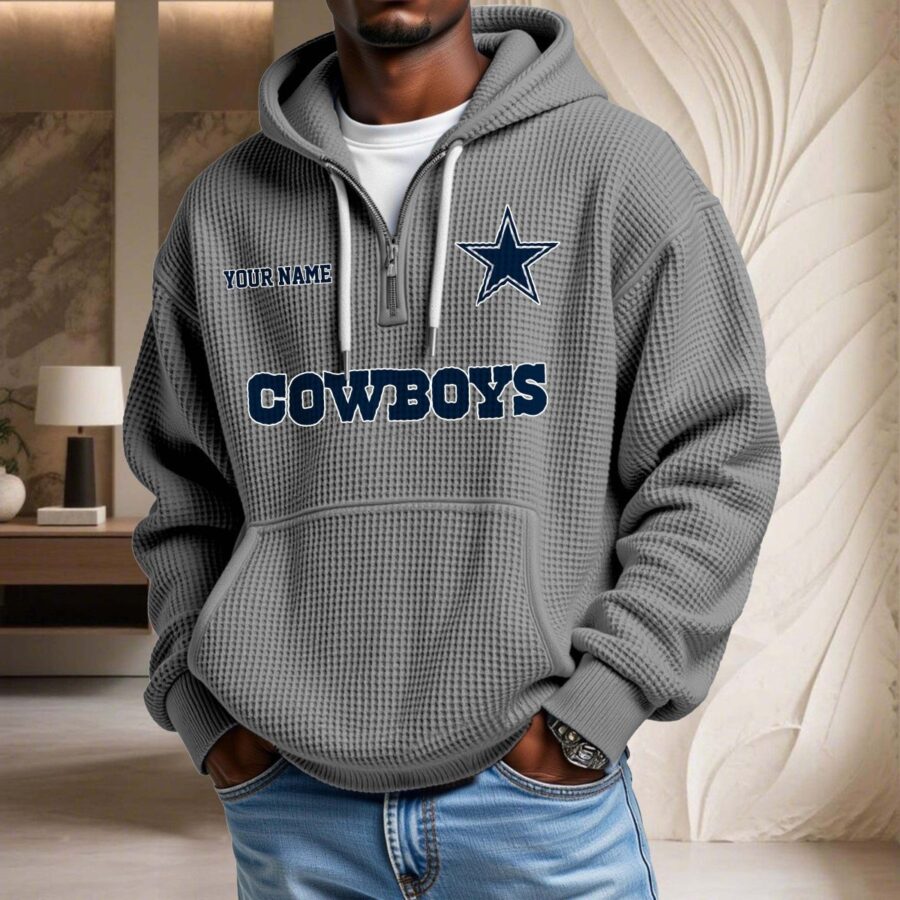 Dallas Cowboys Waffelstrick-Hoodie – Bild 6