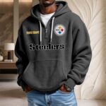 Pittsburgh Steelers Waffelstrick-Hoodie