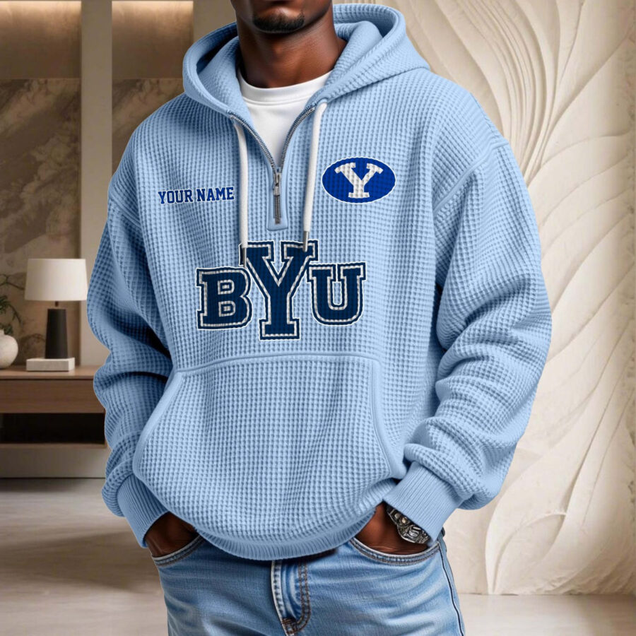 BYU Cougars Waffelstrick-Hoodie – Bild 7