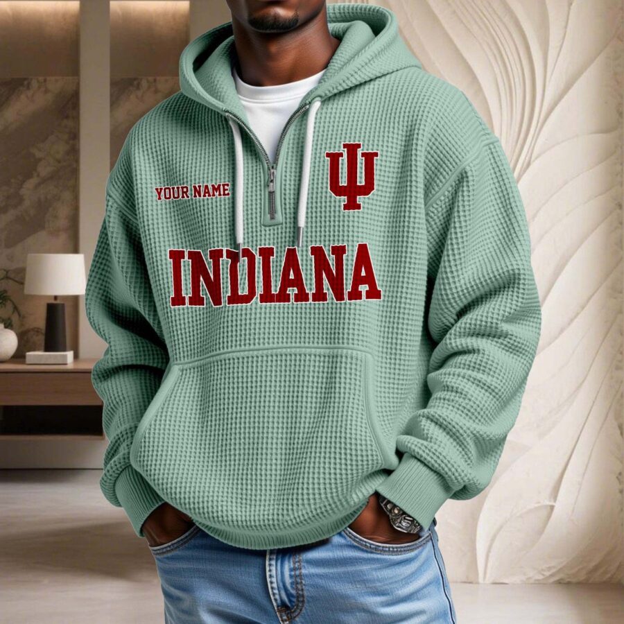 Indiana Hoosiers Waffelstrick-Hoodie – Bild 8