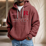 Rutgers Scarlet Knights Waffelstrick-Hoodie