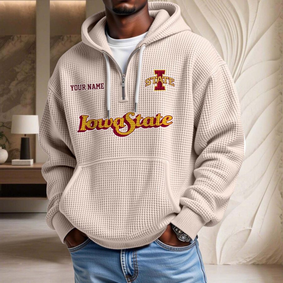 Iowa State Cyclones Waffelstrick-Hoodie – Bild 5