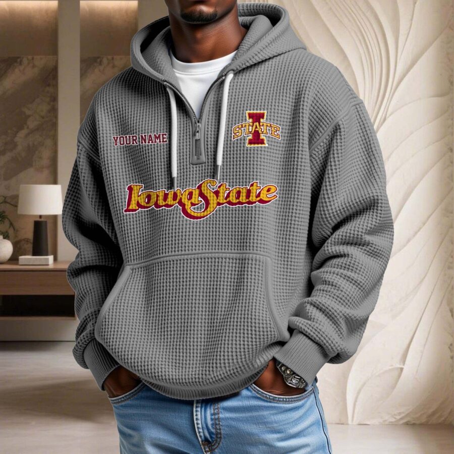 Iowa State Cyclones Waffelstrick-Hoodie – Bild 6