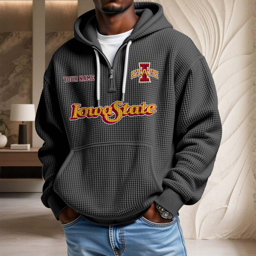 Iowa State Cyclones Waffelstrick-Hoodie – Bild 2
