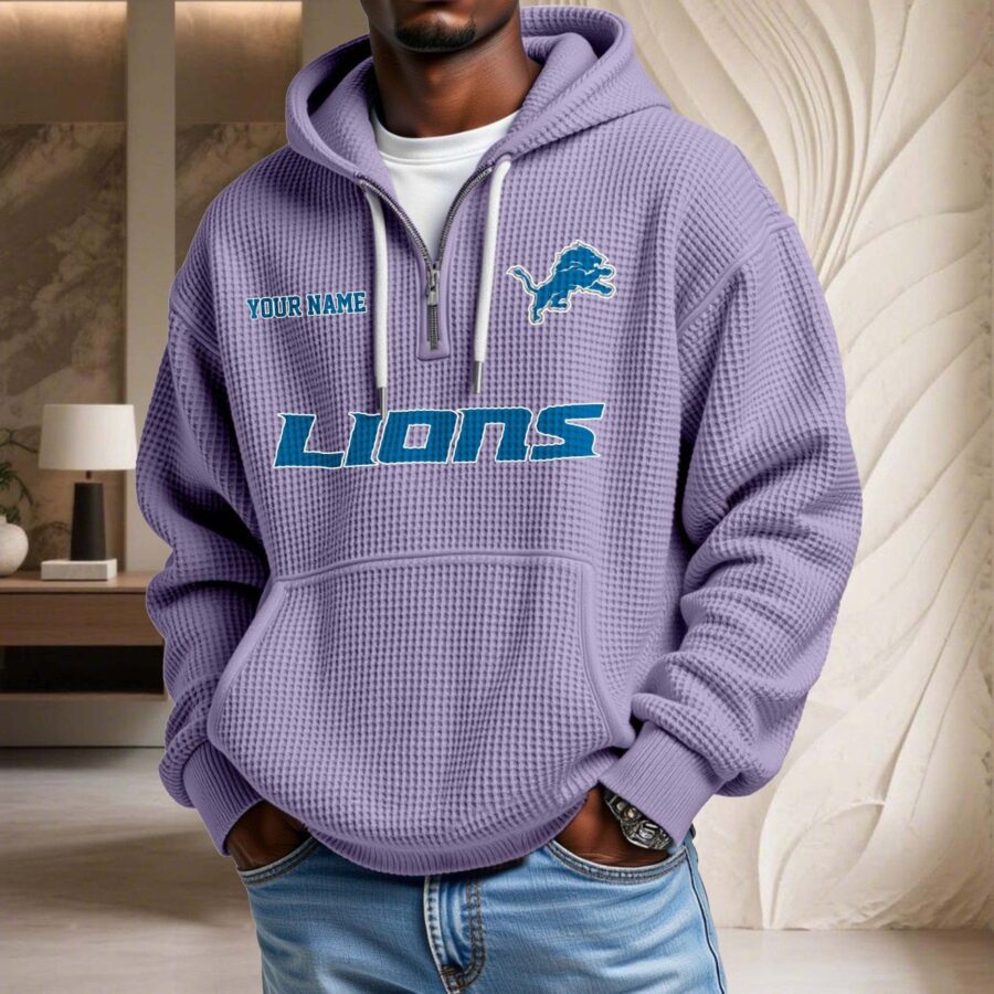 Detroit Lions Waffelstrick-Hoodie – Bild 10