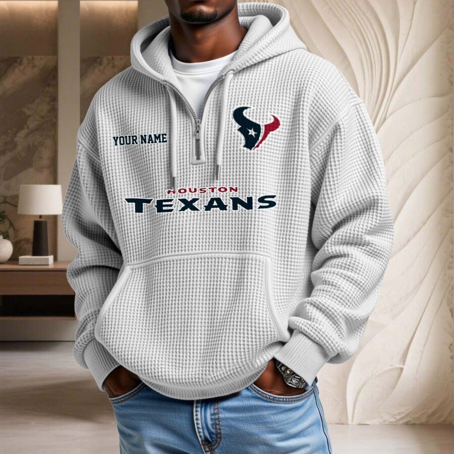 Houston Texans Waffelstrick-Hoodie – Bild 2
