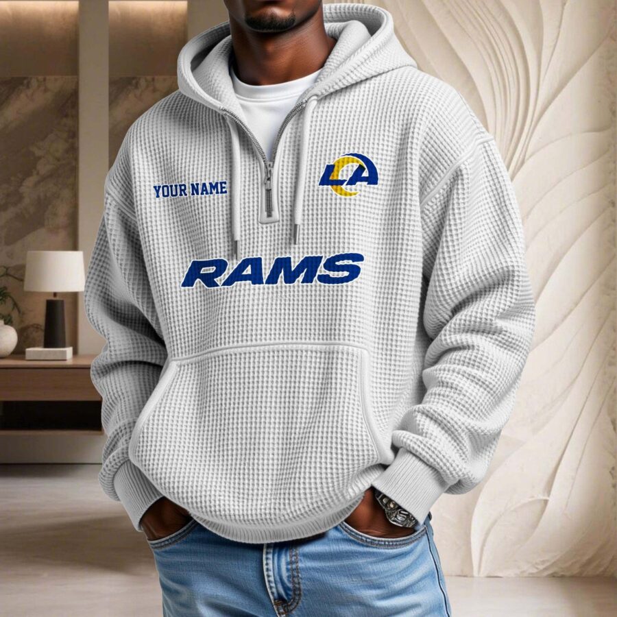 Los Angeles Rams Waffelstrick-Hoodie – Bild 3